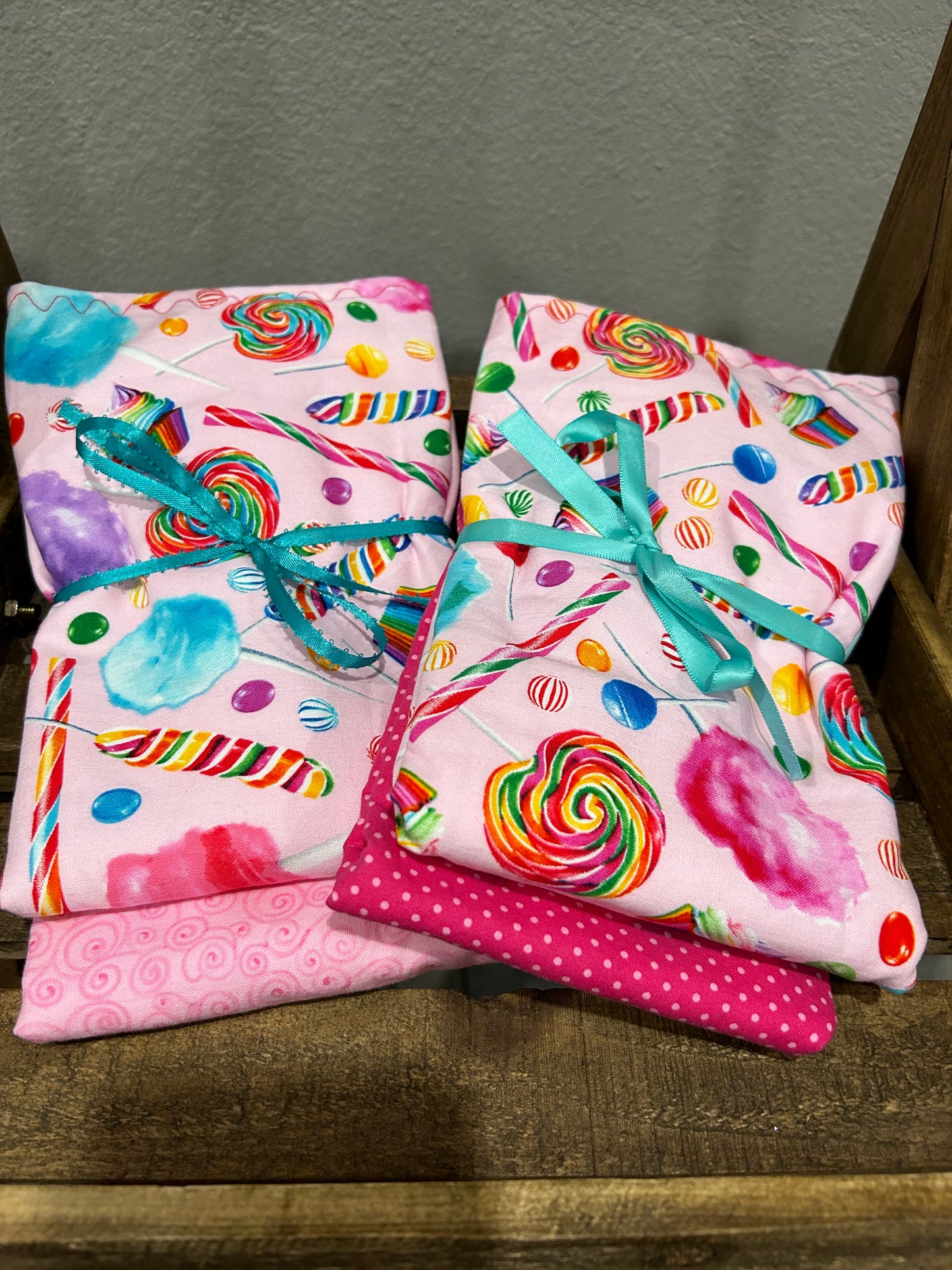 Cotton Candy Burp Cloths