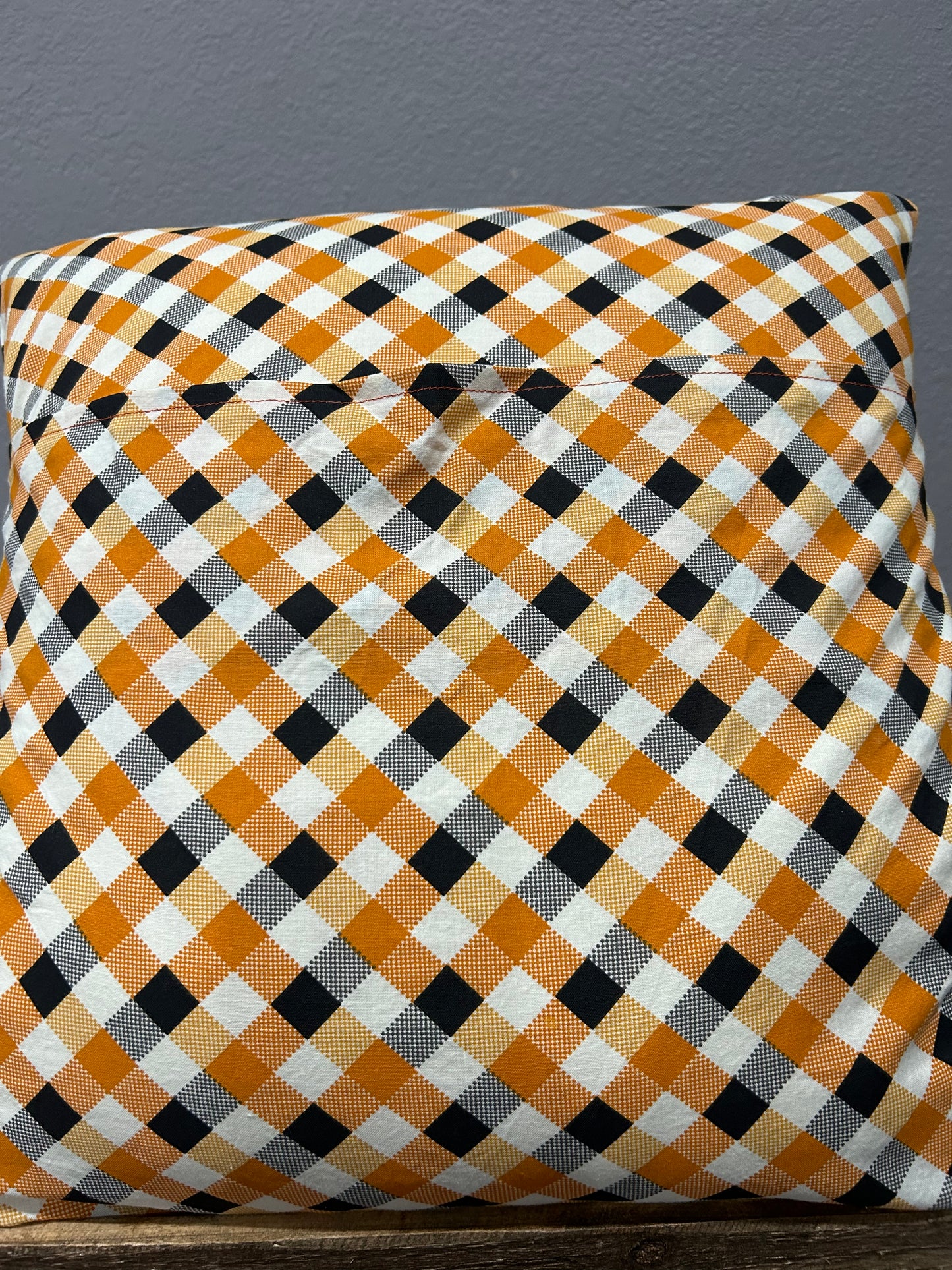 Black Cat with Pumpkins Decor Pillow