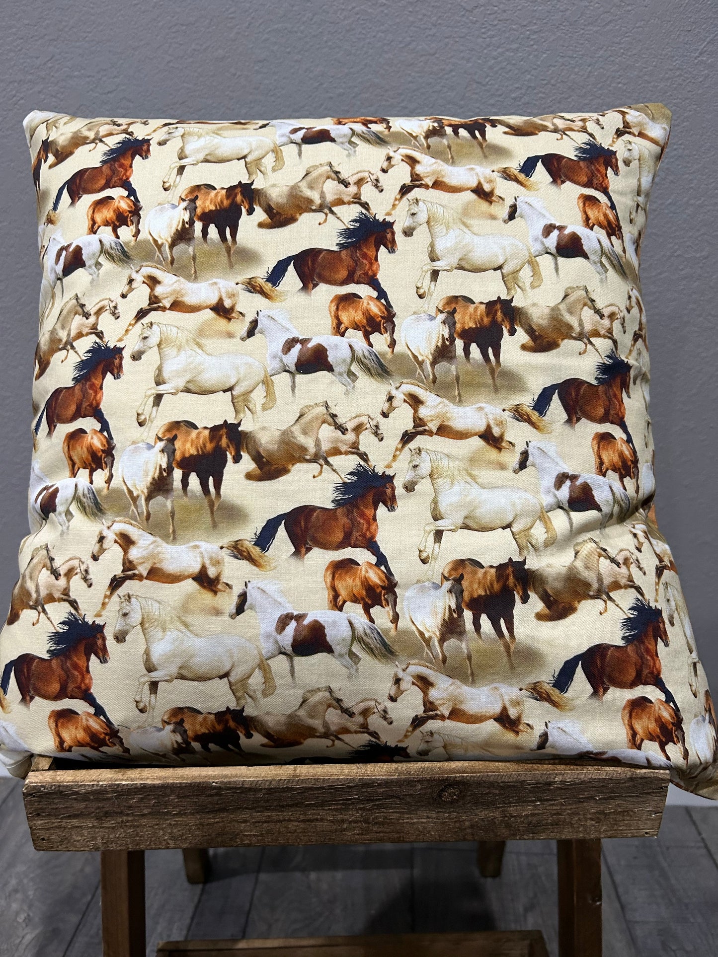 Horses Decor Pillow Cover
