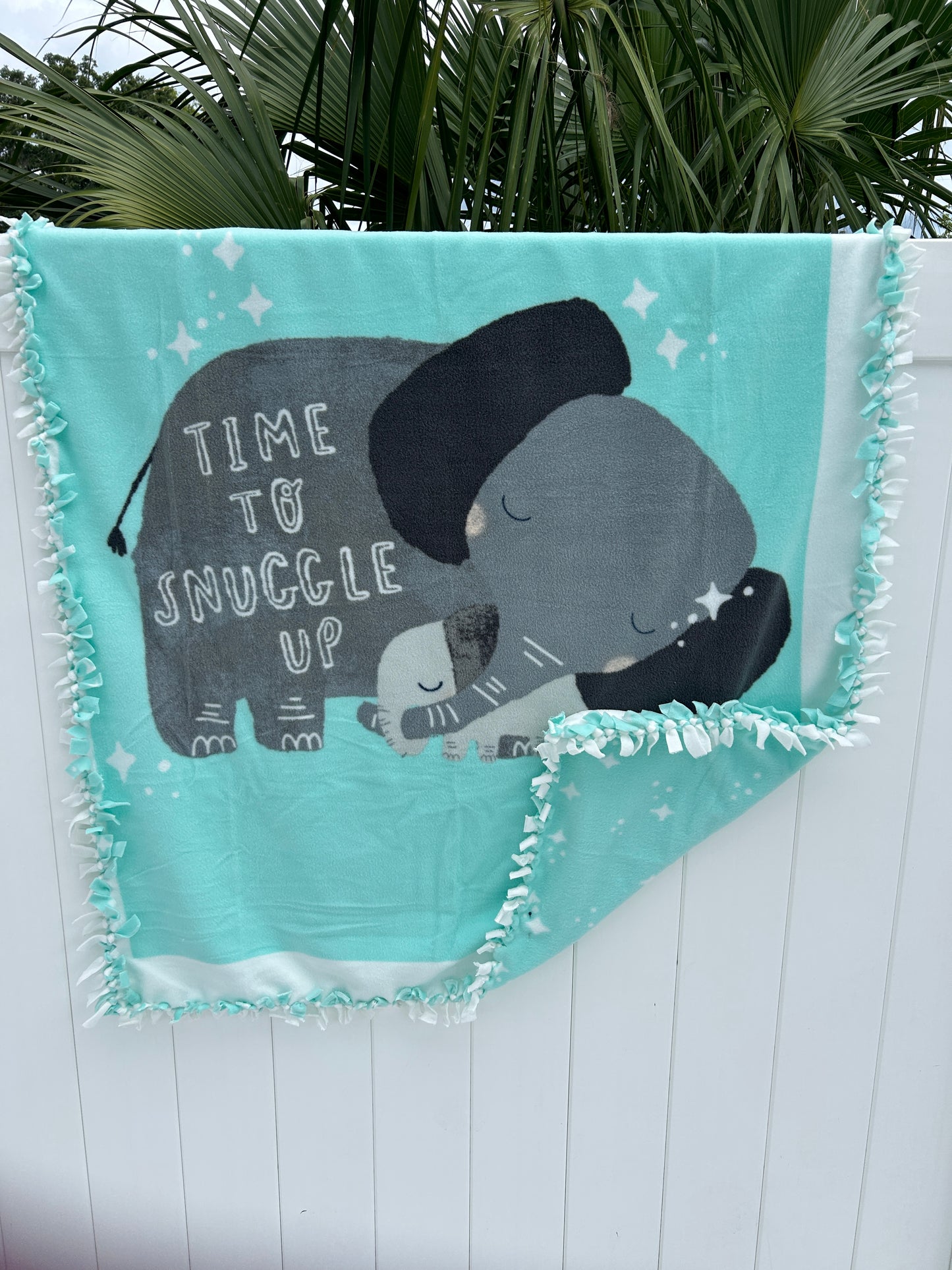 Elephant Double Sided Fleece Blanket
