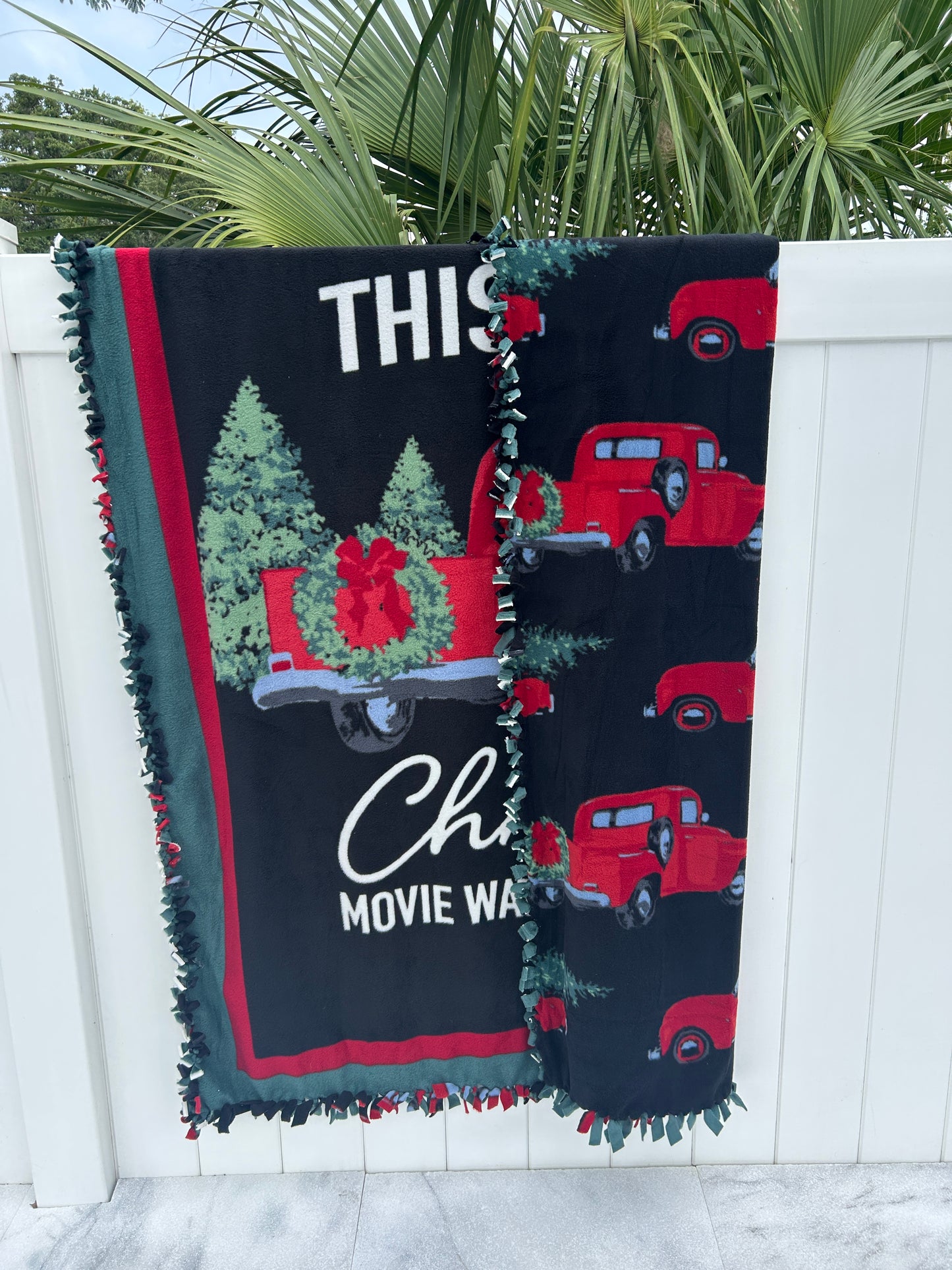 Christmas Movie Double Sided Fleece Blanket