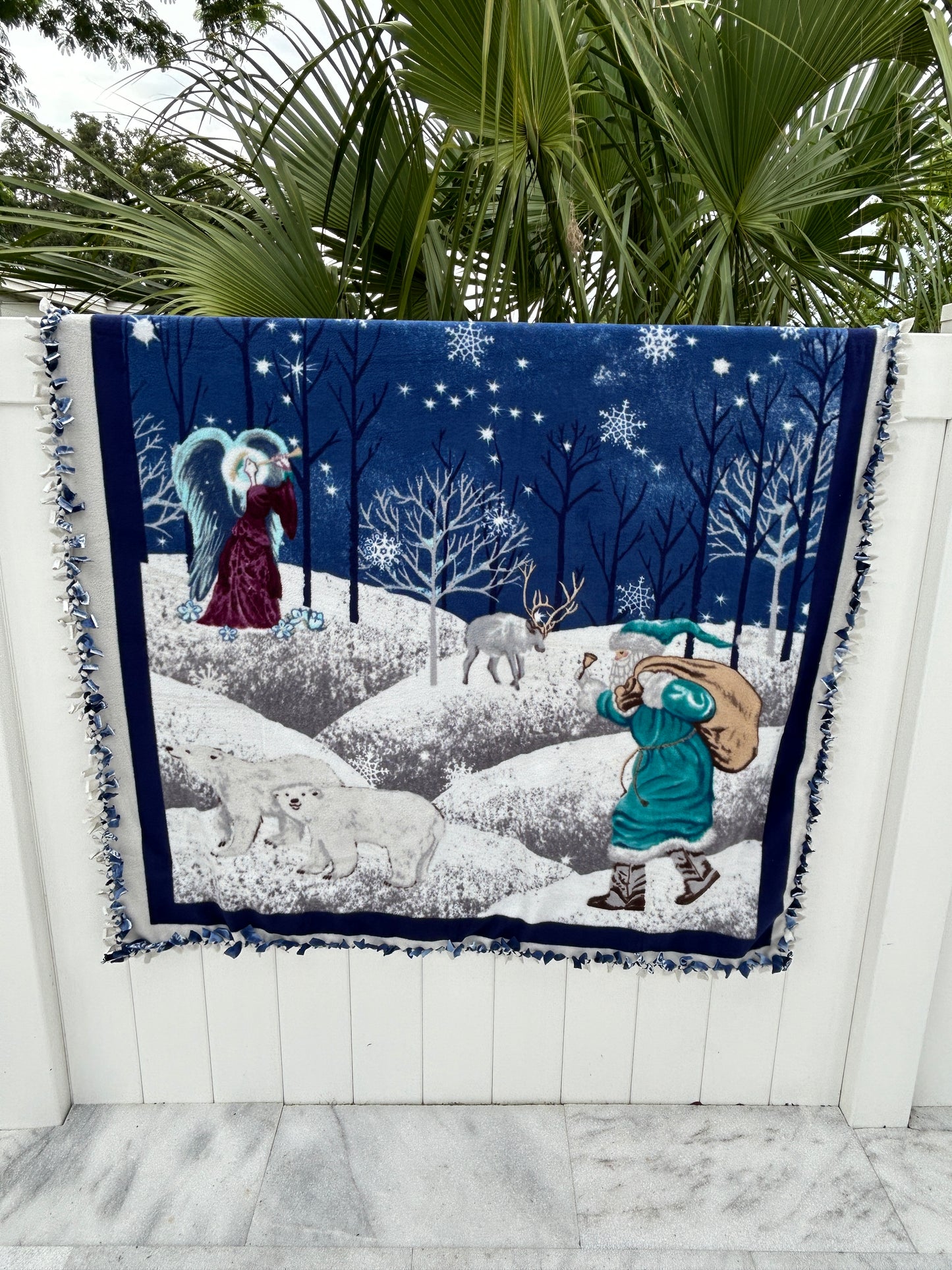 Christmas Angel Double Sided Christmas Blanket
