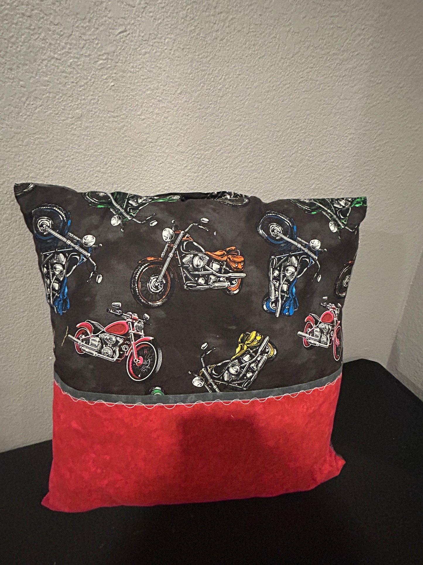Motorcycle Pocket Pillow