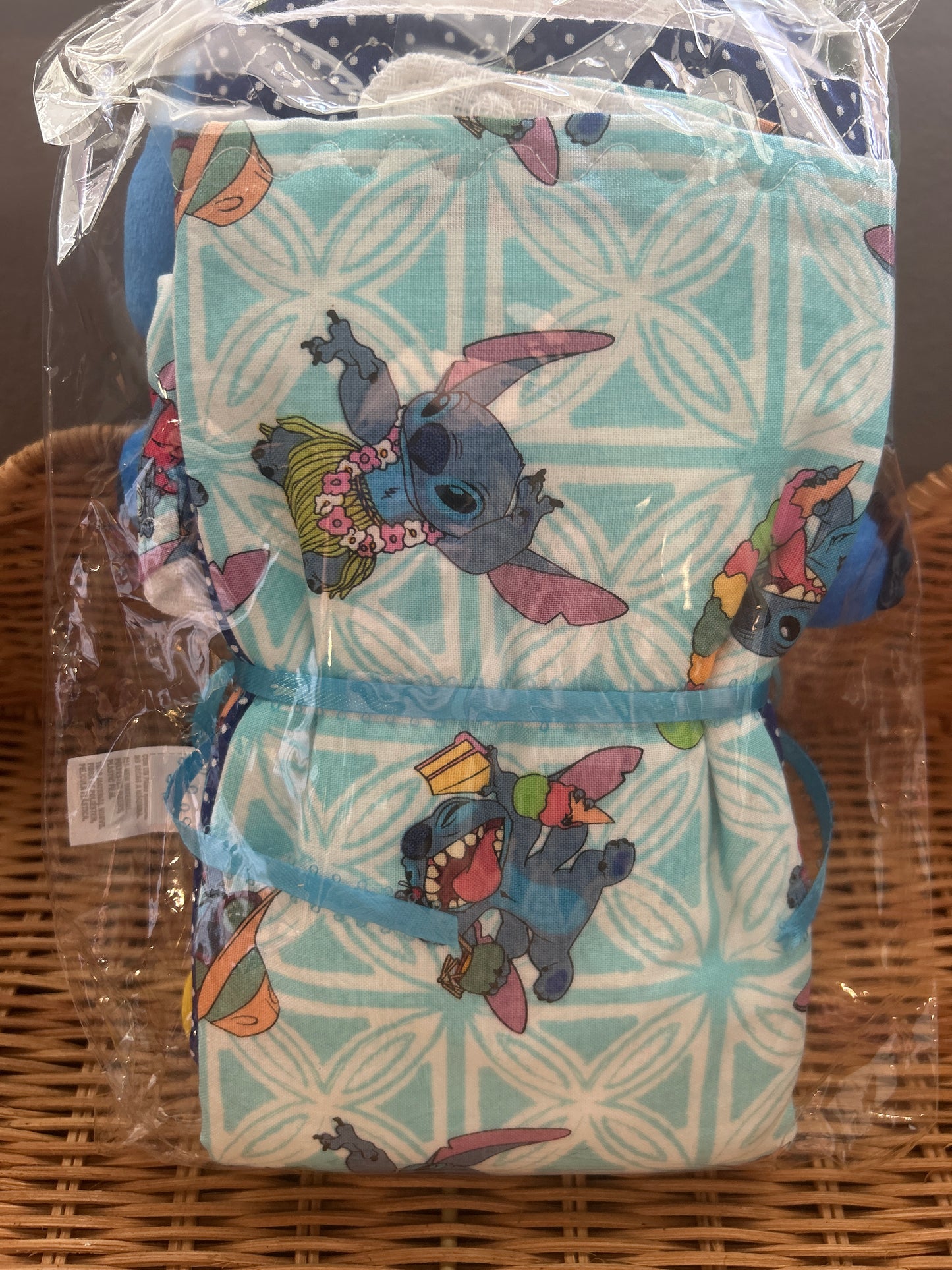 Ice Cream Burp Cloth Set with Baby Toy