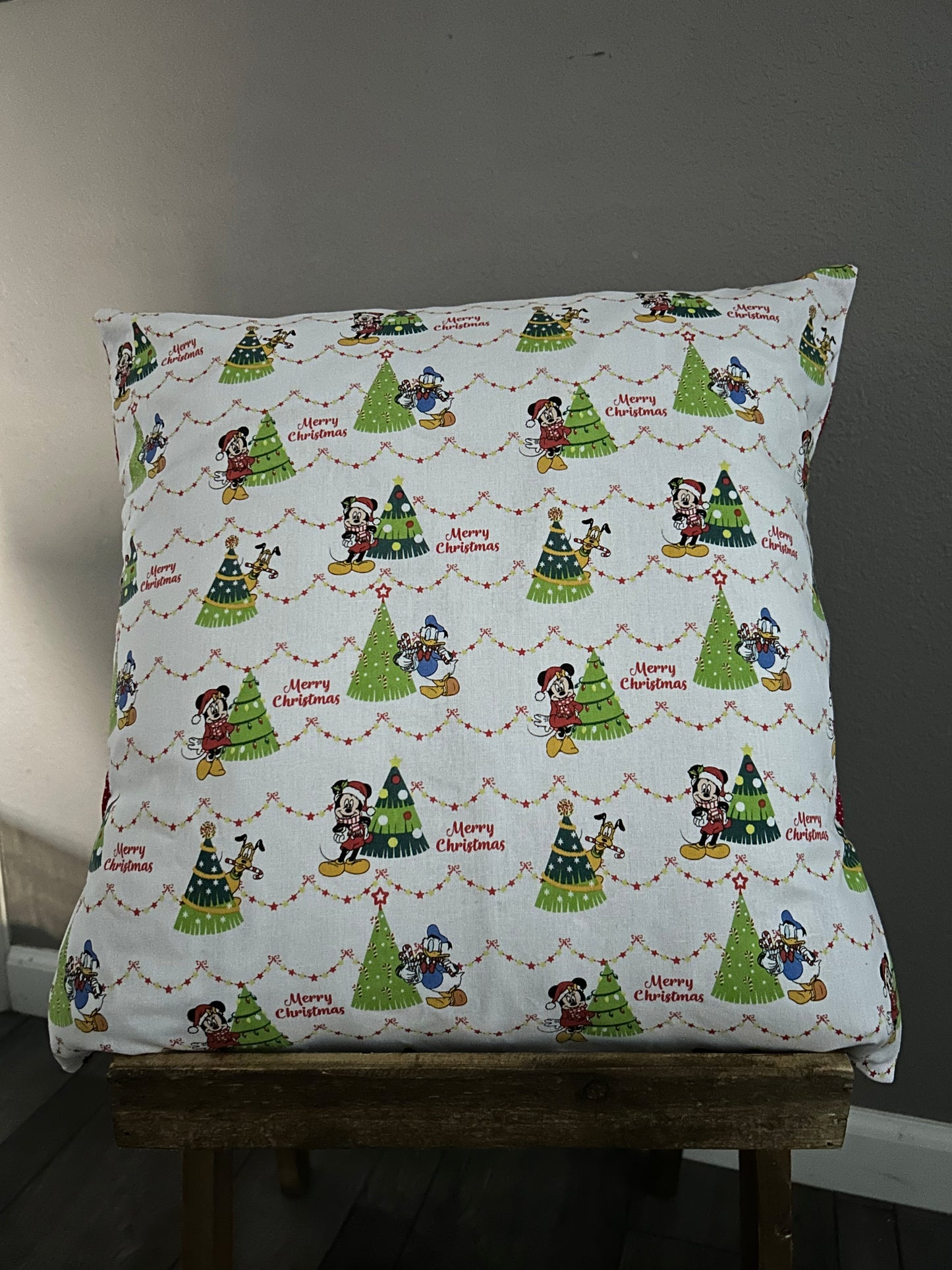 Mouse Christmas Decor Pillow Cover