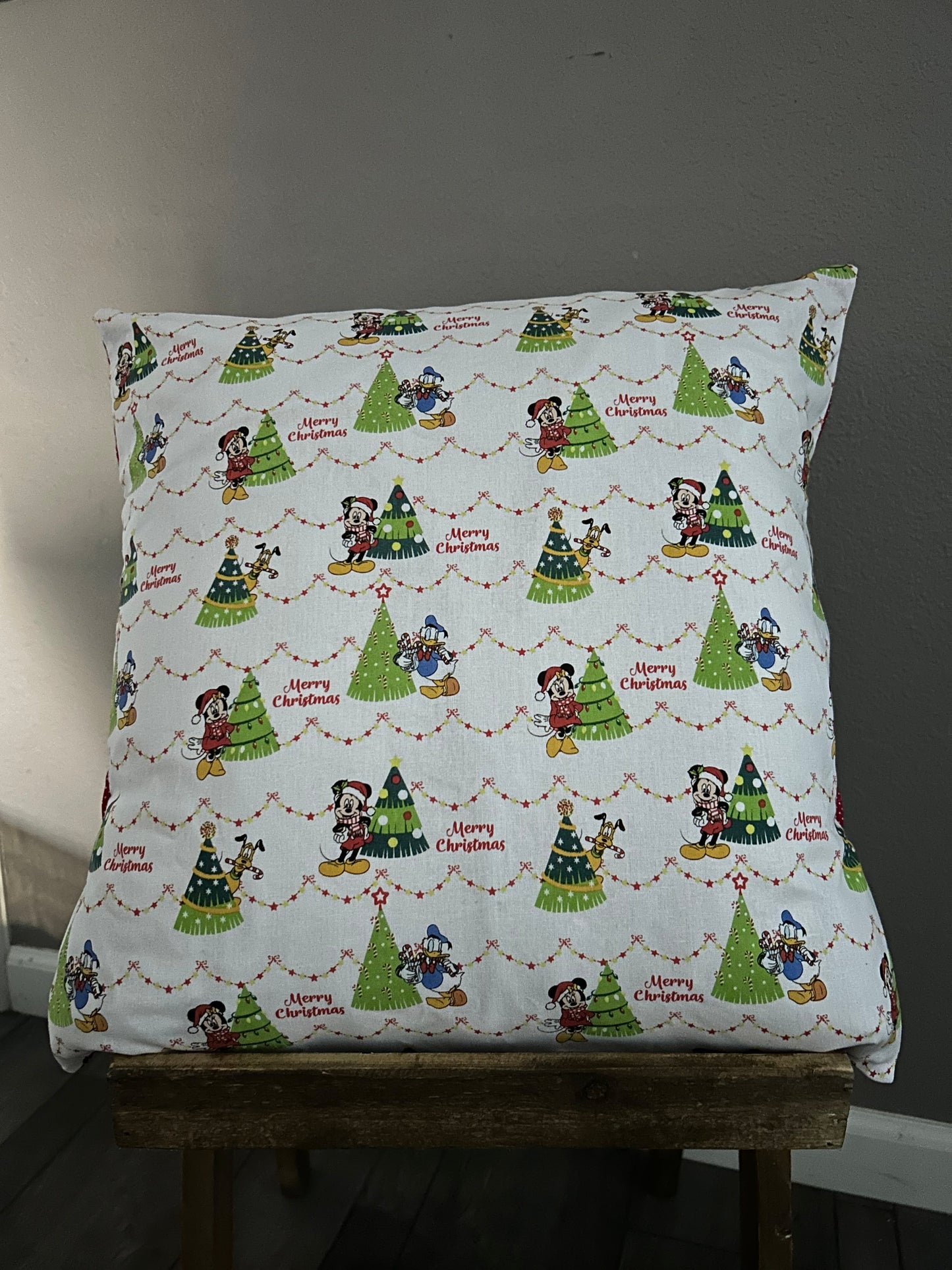 Mouse Christmas Decor Pillow