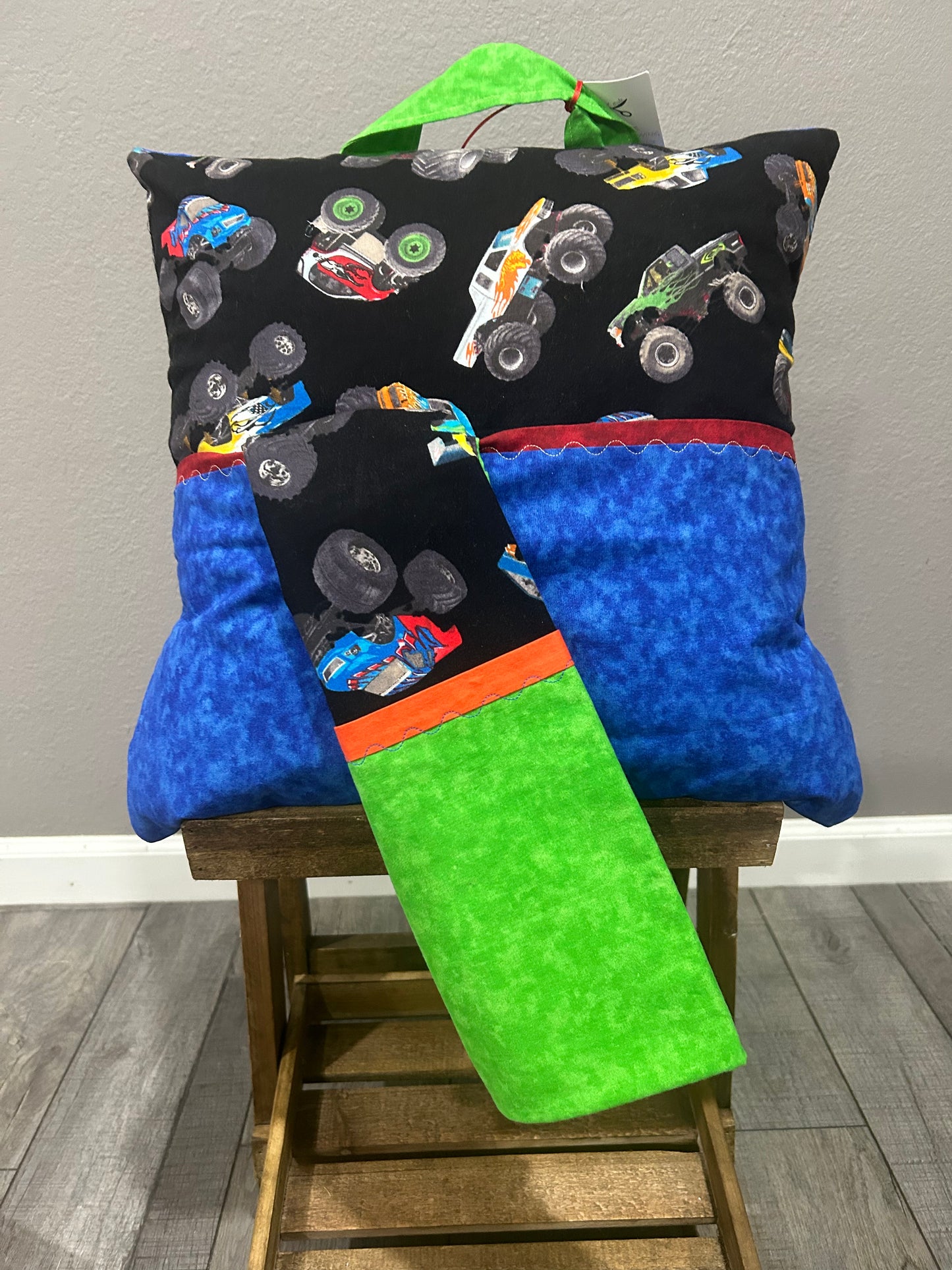 Monster Trucks Pocket Pillow