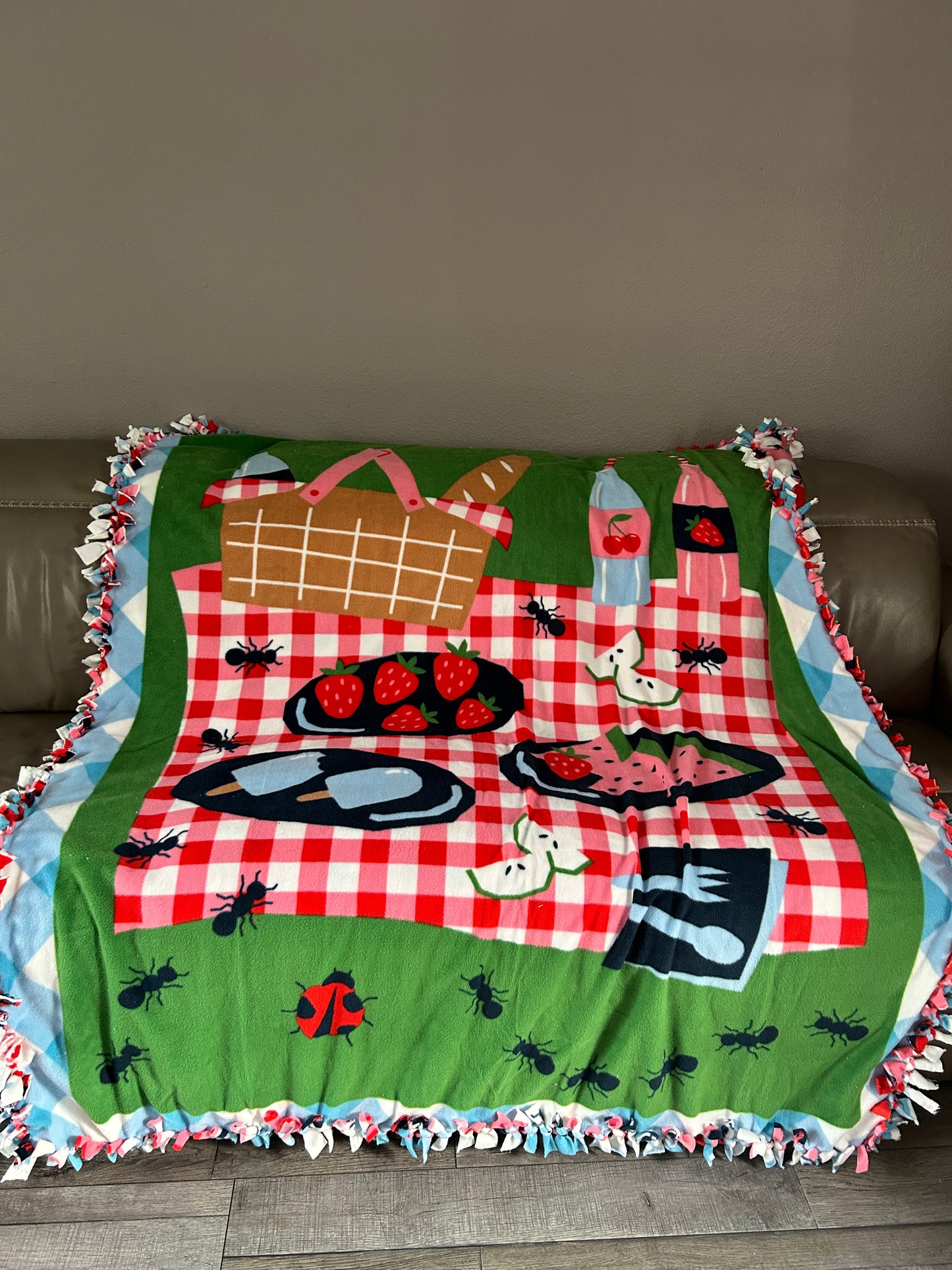 Picnic Perfect Double Sided Fleece Blanket