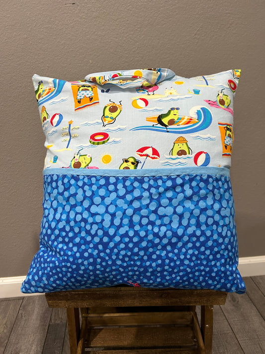 Avocado Pocket Pillow Cover