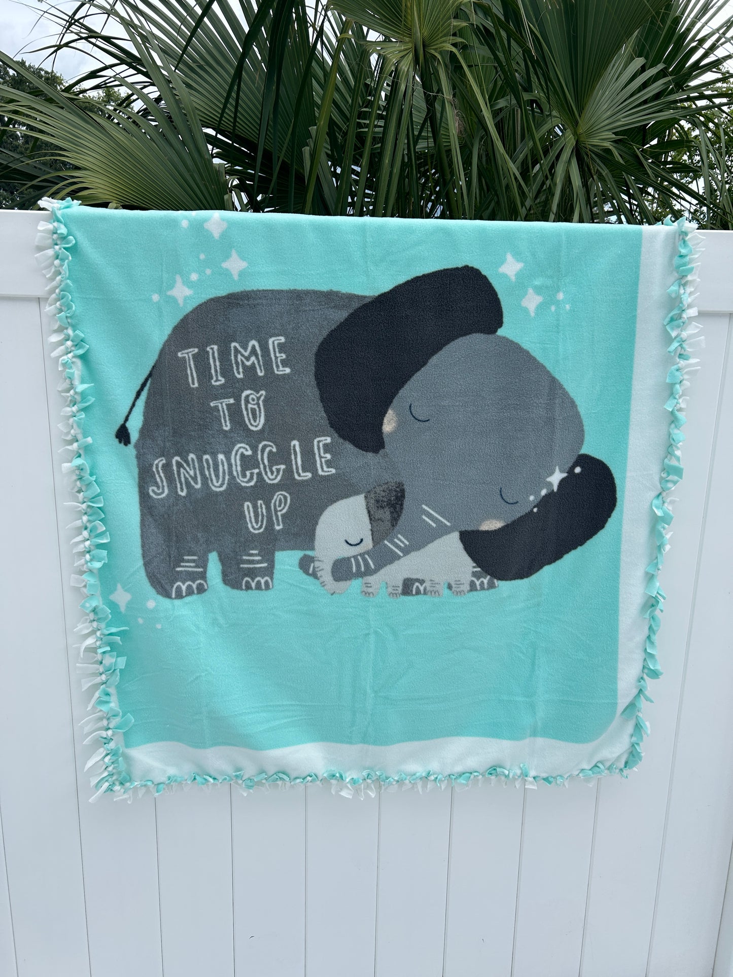 Elephant Double Sided Fleece Blanket