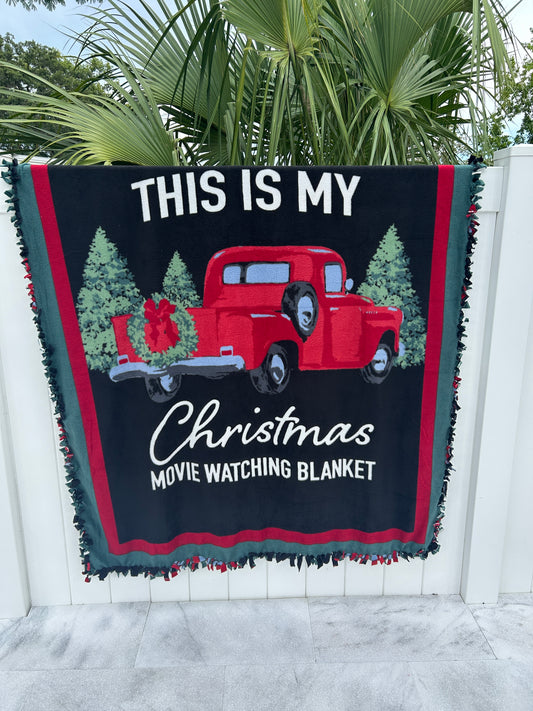 Christmas Movie Double Sided Fleece Blanket