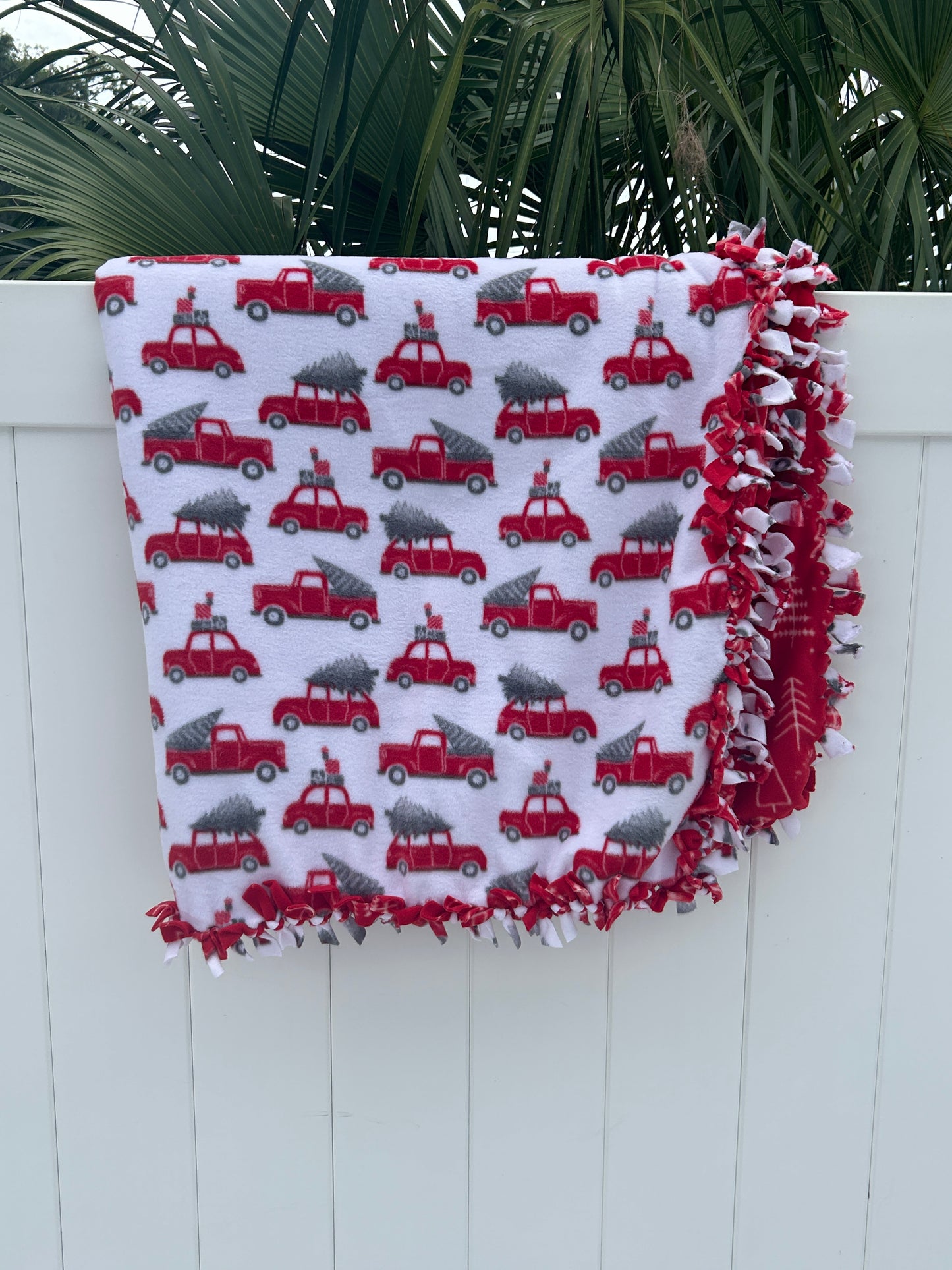 White Christmas Double Sided Fleece Blanket