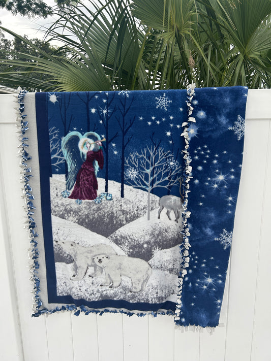 Christmas Angel Double Sided Christmas Blanket