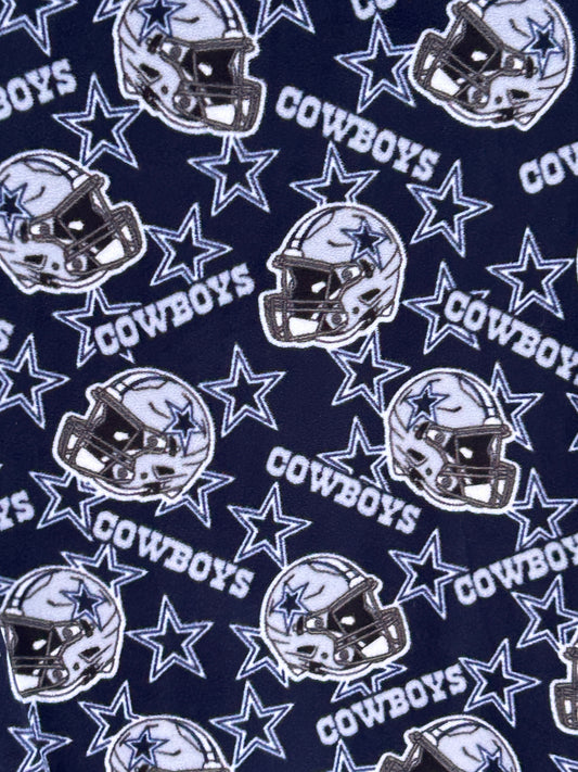 Blue and Silver Double Sided Fleece Blanket