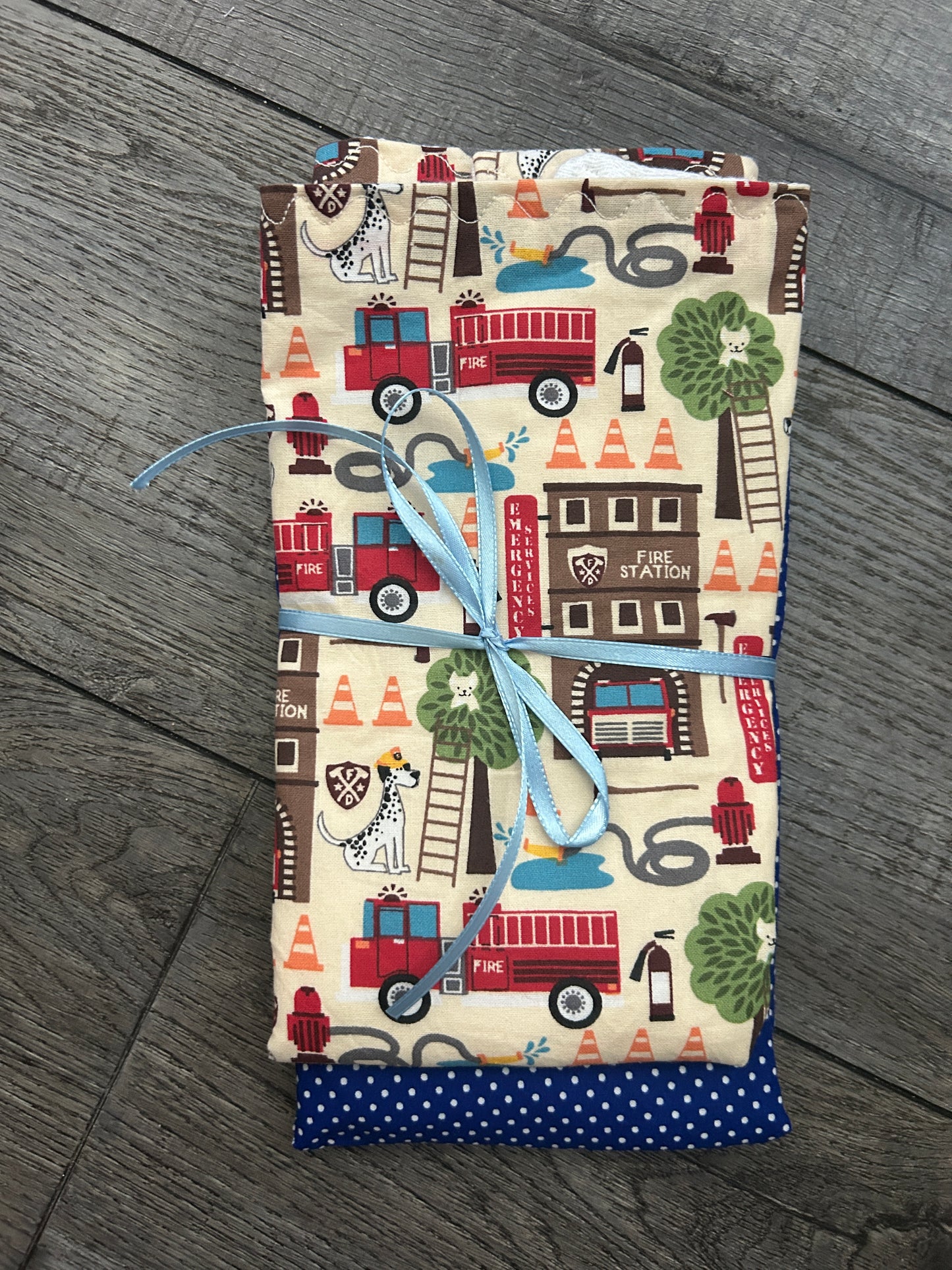 Fire Fighter Burp Cloth Set
