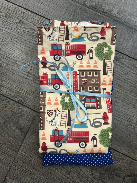 Fire Fighter Burp Cloth Set
