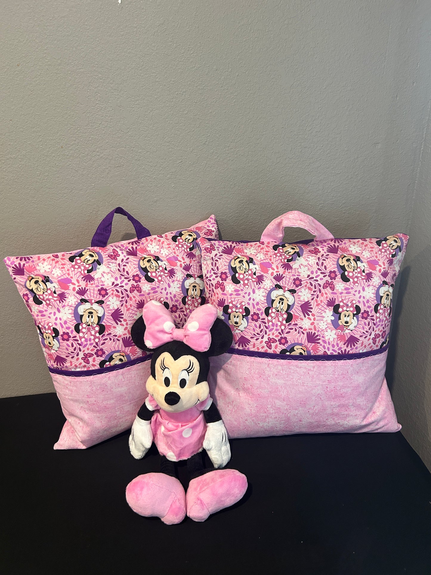 Light Pink Minnie Mouse Pocket Pillow