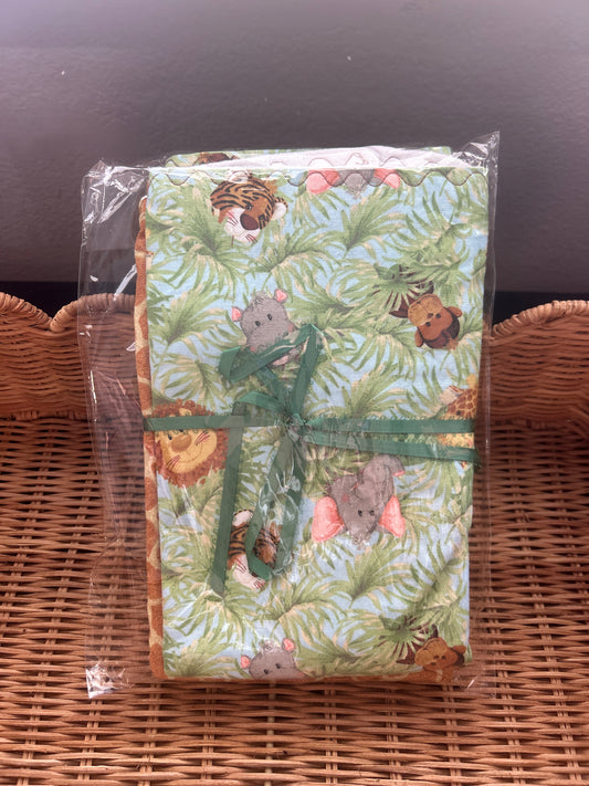 Safari Bundle Burp Cloth Set