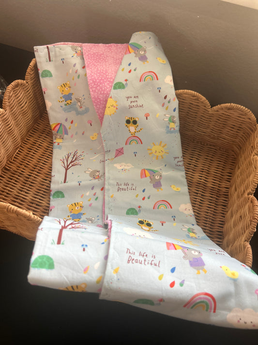 Rain Drops Flannel Blanket