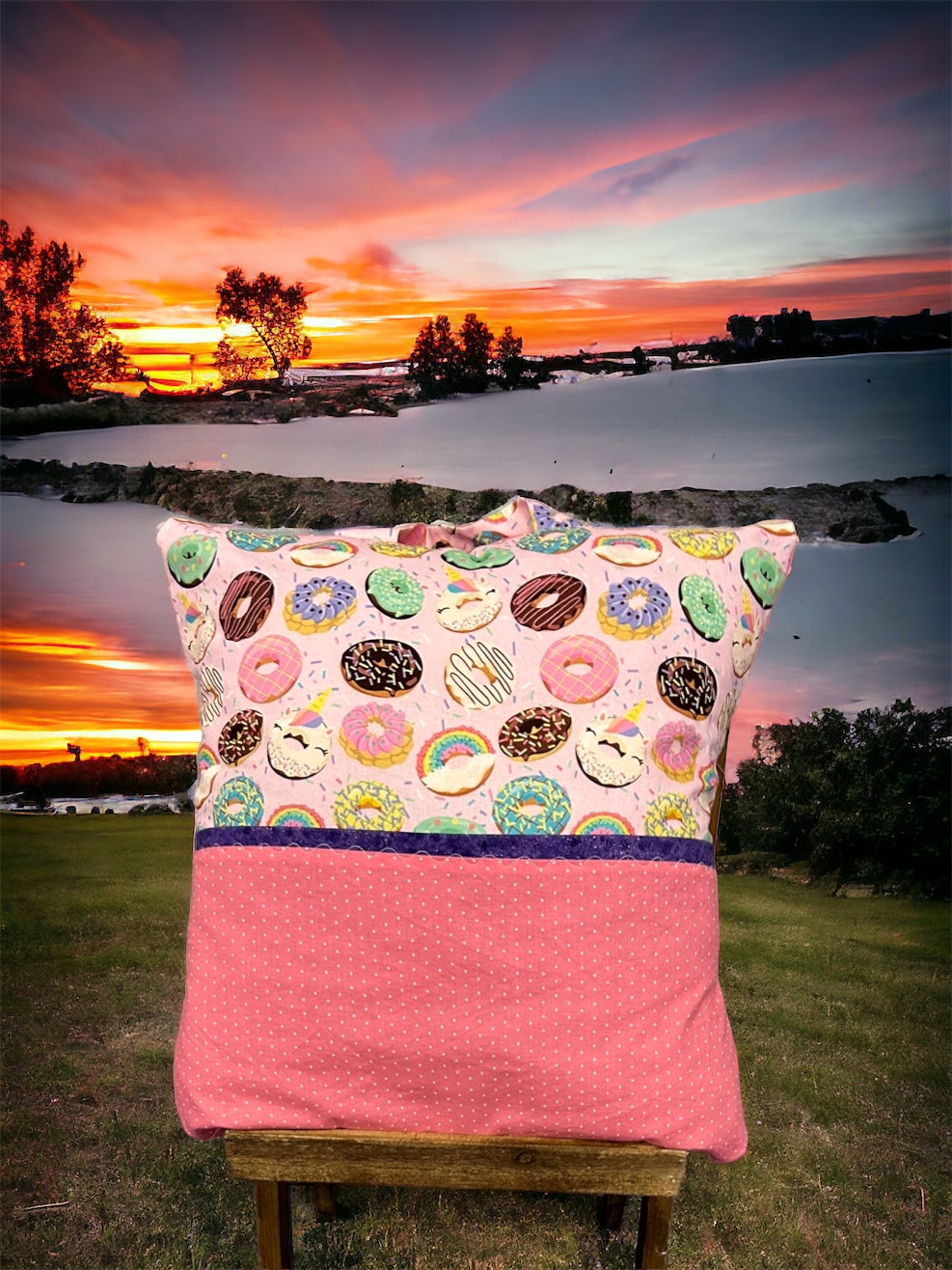 Yummy Donuts Pocket Pillow